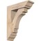 Ekena Millwork Merced Traditional Smooth Bracket w/ Offset Brace, Douglas Fir, 5 1/2"W x 18"D x 22"H BKT0604X18X22MRC01SDF - alternate 1
